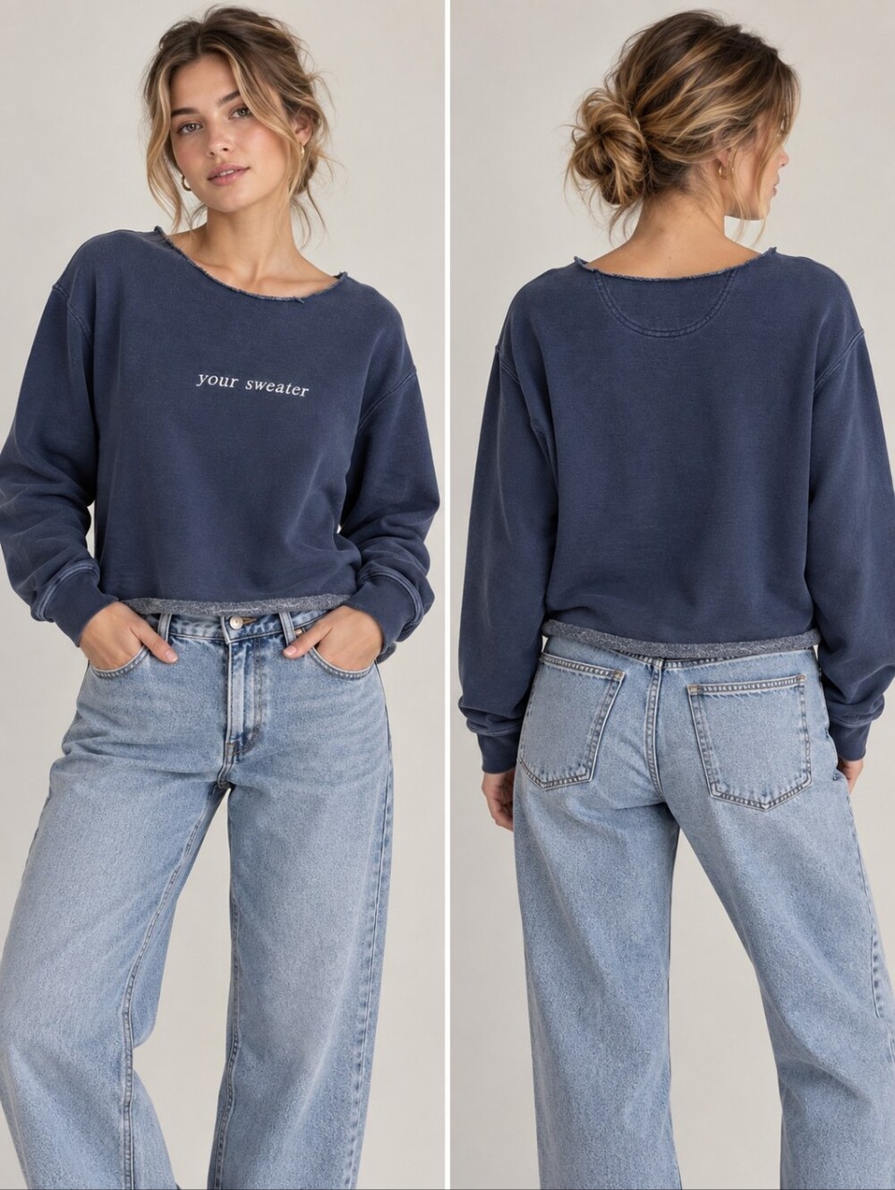 Conan Gray Your Sweater Embroidered Sweatshirt S Raw Neck Artist Merch